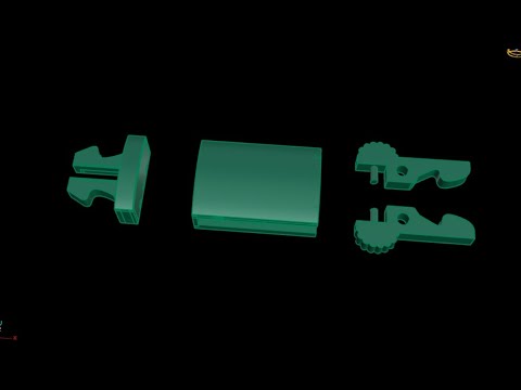 how to make a James bracelet chain lock 🔒#jewelcad #castingupdate