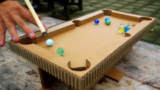 How To Make Billiard Game from Cardboard