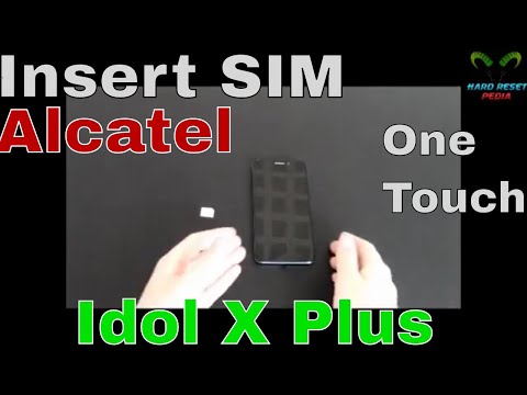 Alcatel One Touch Idol X+ Insert the SIM card