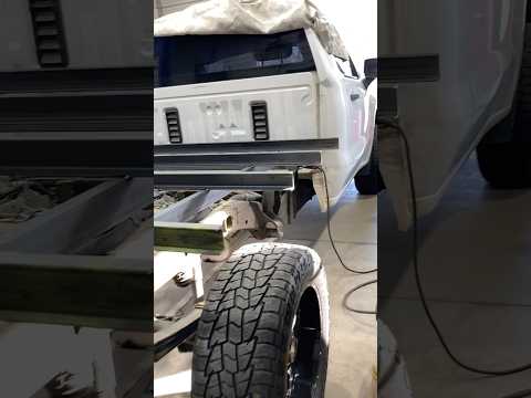 Chevrolet Silverado 1500 flatbed build part 1 #silverado #flatbed #welding #fabrication #truckbed