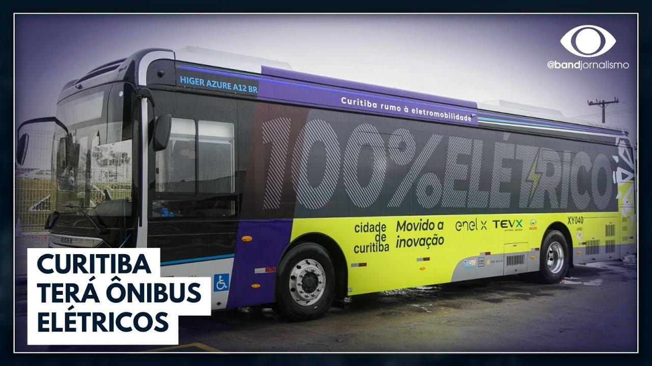 Curitiba terá frota de ônibus elétricos I Jornal da Band