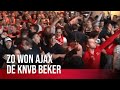 Fans in de stad kijken naar mooie bekerfinale