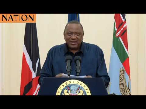 President Uhuru Kenyatta speaks after Supreme Court verdict