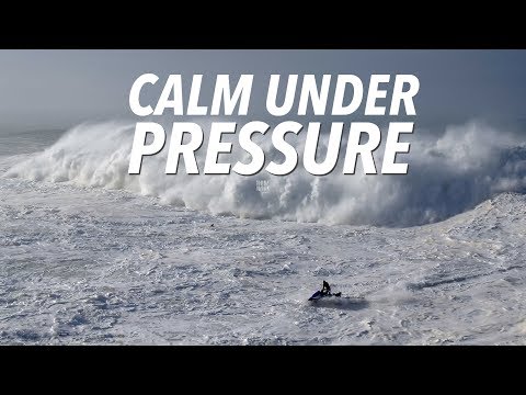 Calm Under Pressure - Big Wave & Dramatic Rescue Sequence #Drone Nazaré, Portugal [4K]
