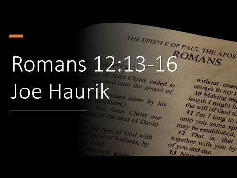Romans 12:13-16