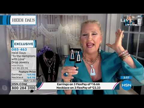 Heidi Daus "To the Hamptons with Love" Drop Necklace