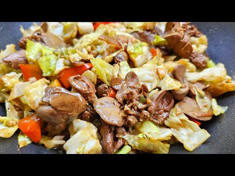 Ginisang Repolyo with Atay (Mabilisang Ulam lang Tayo )