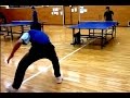 卓球　帰ってきたシェークドライブvsカットマン　tabletennis shakehand loop vs chopper