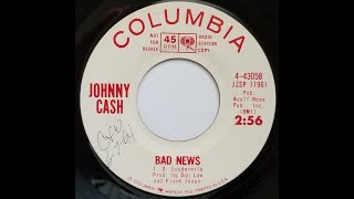 Johnny Cash "Bad News" promo 45 mono vinyl