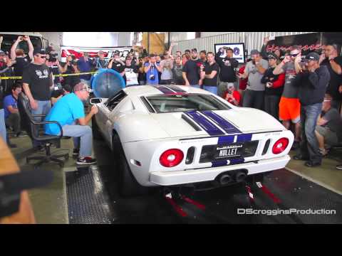 1000 HP Twin Turbo Ford GT Dyno Pull