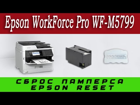 Epson WorkForce Pro WF-M5799 Сброс ошибки (памперса) Срок службы ёмкости для отработ. чернил истек