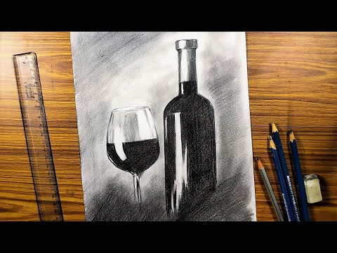 Ever art Still life sketching with pencil shade simple and easy // Still life sketching