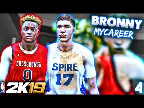 NBA 2K19 Lebron James Jr MyCareer Ep.4 - Bronny vs Lamelo Ball and Spire Academy!
