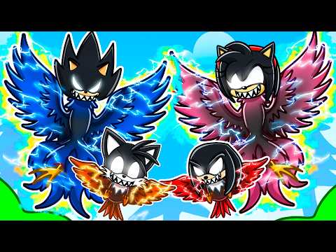 Having A DARK SONIC BIRD FAMILY IN ROBLOX!