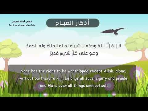 أذكار الصباح الثابتة والصحيحة والمختصرة | تسجيل جديد للقارئ أحمد النفيس