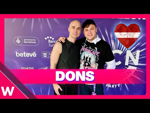 🇱🇻 Dons "Hollow" | Barcelona Eurovision Party 2024 interview | Latvia
