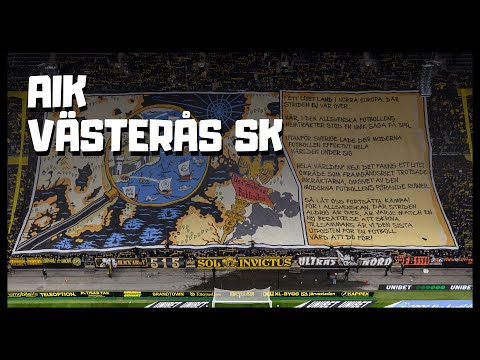 AIK - Västerås SK | Spelarbussmottagning | Premiär | Tifo | 2024