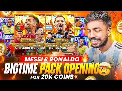 LIVING LEGENDS BIGTIME PACK OPENING 🤯🔥 || FOR 20K COINS 🥶 || MESSI × RONALDO 😱 || ഇത് കത്തും 💥.