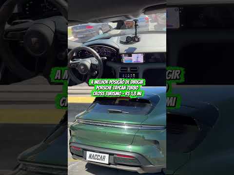 POSIÇÃO DE DIRIGIR DE 911! O segredo da ergonomia do Porsche Taycan Cross Turismo Turbo! 😱⚡️