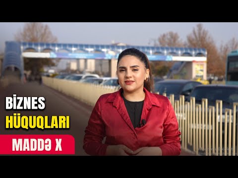 MADDƏ X- BİZNES HÜQUQLARI