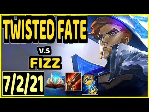 TWISTED FATE vs FIZZ - 7/2/21 KDA MID CHALLENGER GAMEPLAY - KR