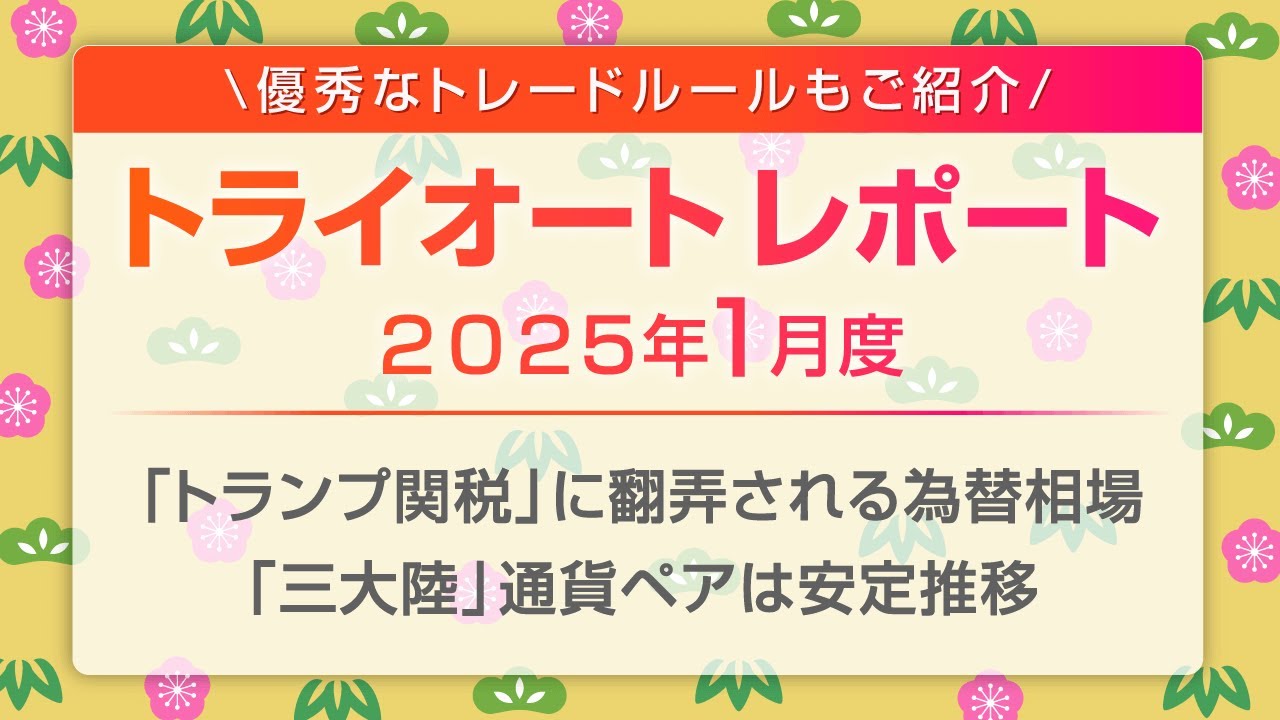 2025年1月度【 トライオートレポート】