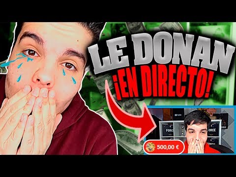 ¡LE DONAN 500€ A FORCE EN DIRECTO Y SU REACCIÓN ES ESTA!