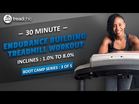 Boot Camp Series 3 of 5 - 30 Minute Incline Walk/Run Treadmill Follow-Along|Endurance Building