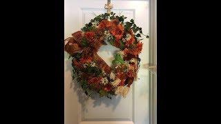 How to make a fall grapevine wreath for your door