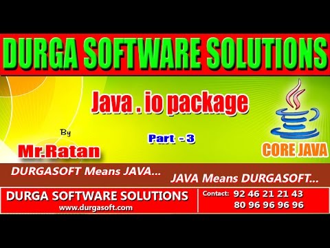 Corejava Java Io Package Part 3