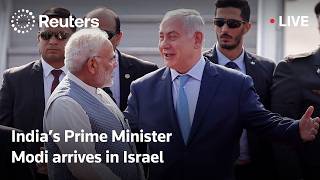 LIVE: Indian Prime Minister Narendra Modi arrives in Israel