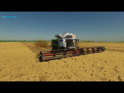 FS 22 Prairie Farm Michigan * 14 * New Claas Lexion 8900, Barley Harvest (Time-Lapse)