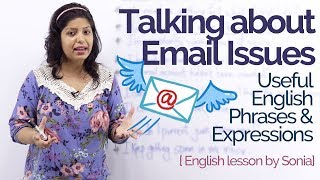 Talking about ‘Email Issues’ – Improve your English speaking & Writing | Business English Lesson