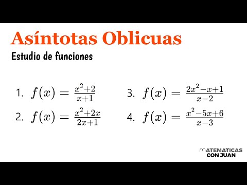 CÓMO HALLAR LAS ASÍNTOTAS OBLICUAS. Análisis de funciones