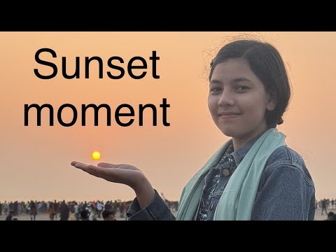 Amazing view of Sunset from Cox’s Bazar-the world’s longest sandy beach #family #coxsbazar #friends