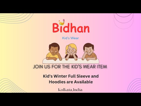 Bidhan fancy full sleeve winter kids wear