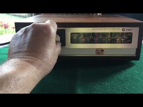 Allied Radio KNIGHT KG-70 Stereo Tuner Demonstrated