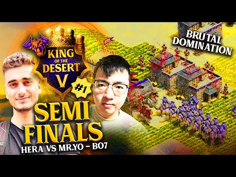 HERA vs MR.YO KING OF THE DESERT 5 SEMIFINAL #1 #ageofempires2