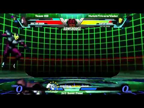 Team HD vs Hutch/Tricera/Vader - Semi Final EGL UMVC3 3v3
