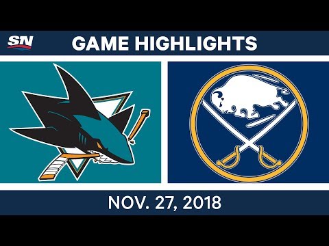 NHL Highlights | Sharks vs. Sabres - Nov 27, 2018