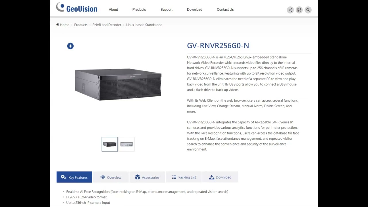 GV-RNVR256G0-N 256 Ch Linux NVR - New Product Announcement
