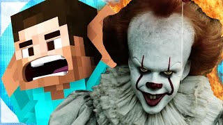 LITTLE KID THINKS HES PENNYWISE ON MINECRAFT! (MIN