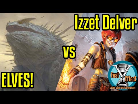 ELVES! vs Izzet Delver | Legacy Magic: The Gathering w/Commentary | Fast Effect | ELD's MTG