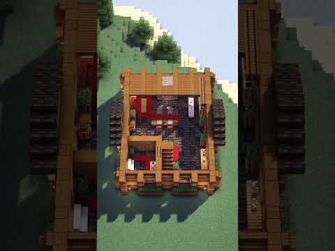 Minecraft Survival Log Cabin🏠— Download the Build on Heybuilds.com 🔗Link in profile !