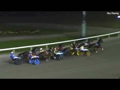 Shocking moment Rhys Palmer throws his shoe onto the track