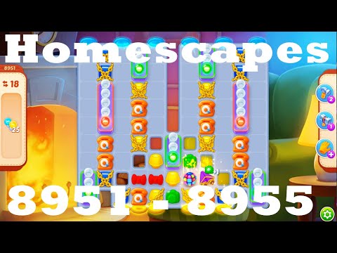 Homescapes Level 8951 - 8955 HD | 3 - match game | gameplay | android | ios | 8952 | 8953 | 8954