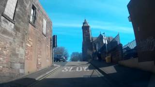 Driving To The Abbey In Arbroath Angus Scotland