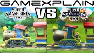 Super Smash Bros. Ultimate Graphics Comparison: Switch vs. 3DS (ALL RETURNING STAGES!)