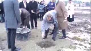 preview picture of video 'Wmurowanie kamienia węgielnego pod budowę Galerii Podium w Oławie'