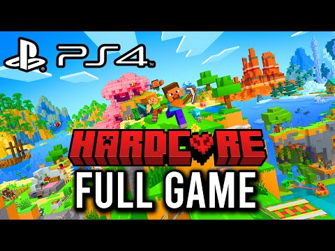 Minecraft Hardcore PS4 Bedrock Edition - FULL GAME Walkthrough  - No Commentary